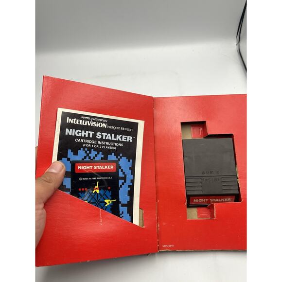 Night Stalker Intellivision Game With Box Manual And Overlays Mattel - Picture 8 of 11